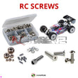 Representative image of an RCScrewZ stainless steel screw kit for Kyosho Inferno MP10 1/8 Nitro 4WD Buggy (33015B); exact kit contents vary by RC model.