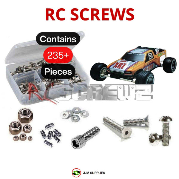 Representative image of an RCScrewZ stainless steel screw kit for Kyosho Pro-X / XRT 1/10 Electric 2WD Truck (30332, 30334); exact kit contents vary by RC model.
