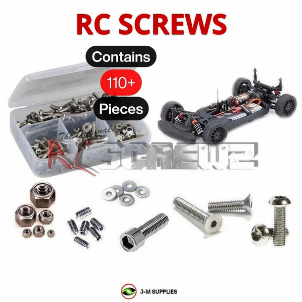 Representative image of an RCScrewZ stainless steel screw kit for Kyosho Fazer Mk2 FZ02 1/10 Electric 4WD Touring Car (34461, 34461C); exact kit contents vary by RC model.