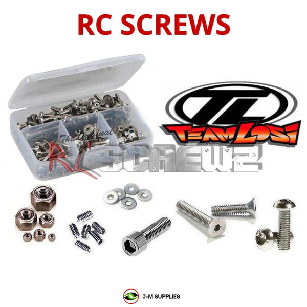 Representative image of an RCScrewZ stainless steel screw kit for Losi Micro Baja 1/36 Electric 2WD Micro Off-Road Truck (LOSB0232); exact kit contents vary by RC model.