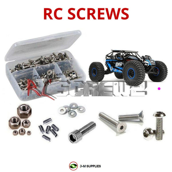 J-M SUPPLIES RC Parts Store - RCScrewZ Stainless Steel Screw Kit los095 for Losi Rock Rey RTR Brushless with AVC 1/10 Electric 4WD Rock Racer (LOS03009T2, LOS03009T1, LOS03009) | SET