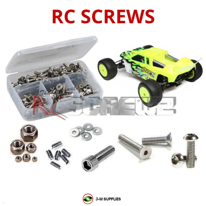 Representative image of an RCScrewZ stainless steel screw kit for Losi TLR 22T 3.0 MM 1/10 Electric 2WD Stadium Truck (TLR03011); exact kit contents vary by RC model.