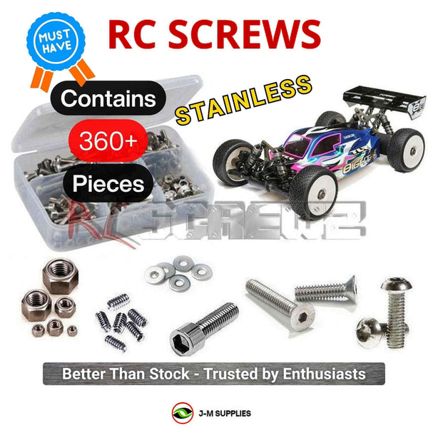 J-M SUPPLIES - RCScrewZ Stainless Steel Screw Kit los105 for Losi 8ight-Xe 1/8 Buggy TLR04008 RC Car | PRO -
