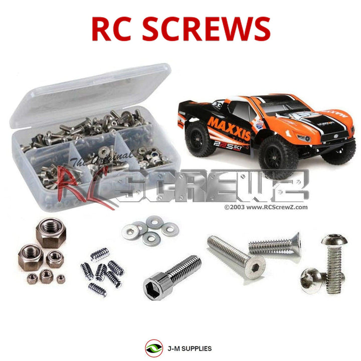 Representative image of an RCScrewZ stainless steel screw kit for Losi 22S Maxxis SCT 1/10 Electric 2WD SCT (LOS03013); exact kit contents vary by RC model.