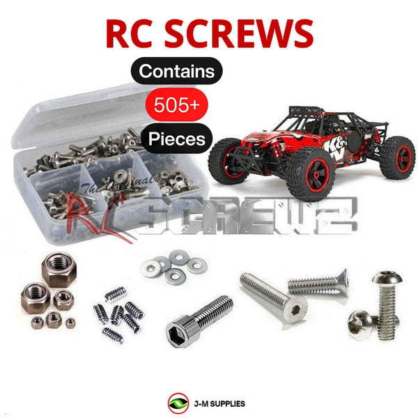 Representative image of an RCScrewZ stainless steel screw kit for Losi K&N DBXL 1/5 Gas 4WD Desert Buggy (LOS05010); exact kit contents vary by RC model.