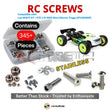 Representative image of an RCScrewZ stainless steel screw kit for Losi TLR 8IGHT-XT/XTE 1/8 4WD Truggy (TLR04009); exact kit contents vary by RC model.