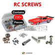 Representative image of an RCScrewZ stainless steel screw kit for Losi 1969 Camaro 22S 1/10 2WD Drag Car (LOS03035); exact kit contents vary by RC model.