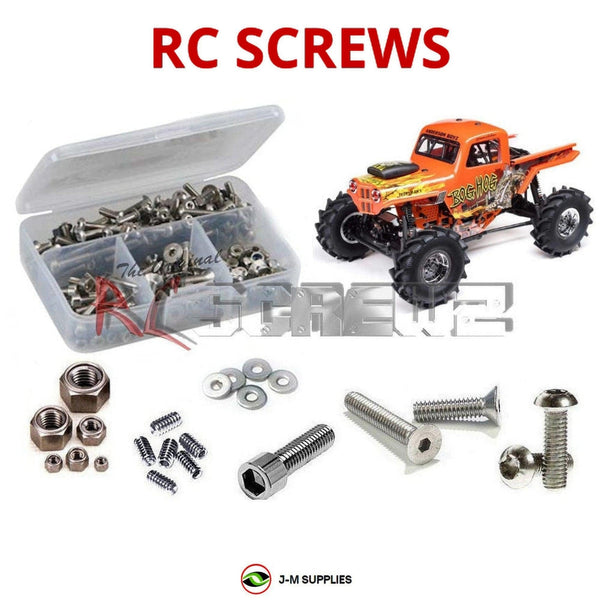 Representative image of an RCScrewZ stainless steel screw kit for Losi LMT Mega Truck 1/8 Electric 4WD (LOS04024); exact kit contents vary by RC model.