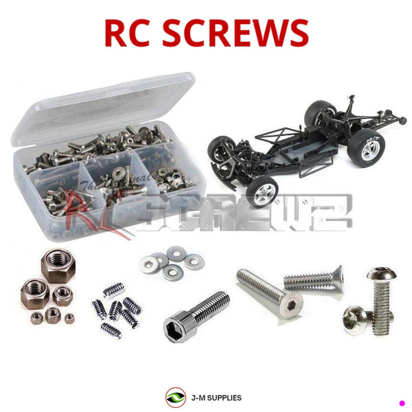 Representative image of an RCScrewZ stainless steel screw kit for Losi 22S No Prep 1/10 Electric 2WD Drag Car (LOS03041); exact kit contents vary by RC model.