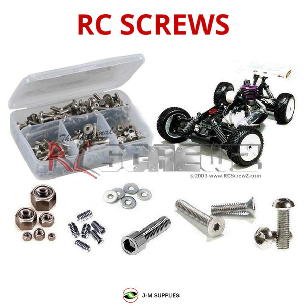 J-M SUPPLIES - RCScrewZ Stainless Steel Screw Kit mug014 for Mugen Seiki MBX5-R/Prospec RC Car | SET -