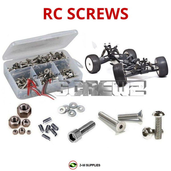 Representative image of an RCScrewZ stainless steel screw kit for Mugen Seiki MBX-6T ECO; exact kit contents vary by RC model.