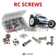 Representative image of an RCScrewZ stainless steel screw kit for Mugen Seiki MBX-7T Eco; exact kit contents vary by RC model.