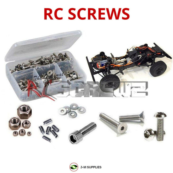 Representative image of an RCScrewZ stainless steel screw kit for RC4WD Gelande II D90 1/10 Electric 4WD Crawler; exact kit contents vary by RC model.
