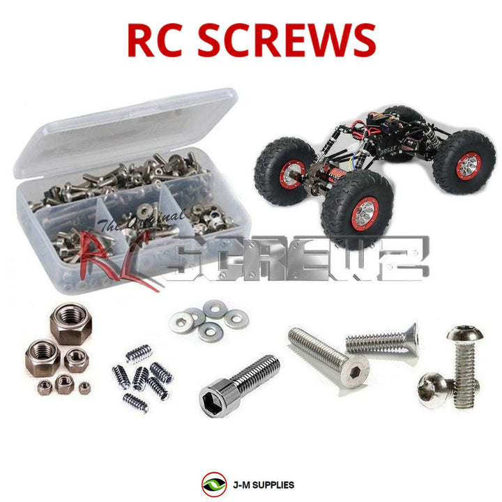 Representative image of an RCScrewZ stainless steel screw kit for RC4WD Bully II MOA Competition Crawler (Z-K0056); exact kit contents vary by RC model.