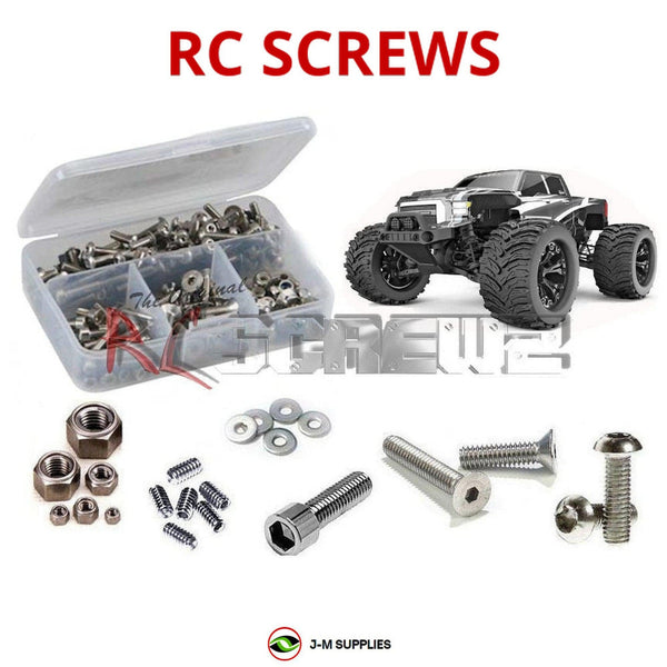 J-M SUPPLIES RC Parts Store - RCScrewZ Stainless Steel Screw Kit rcr068 for Redcat Racing Dukono / Dukono Pro 1/10 Electric Brushed and Brushless Pro 4WD Monster Truck (RER10674, RER10676) | SET