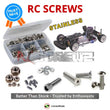 Representative image of an RCScrewZ stainless steel screw kit for Schumacher Fusion .21 Nitro 1/10 Touring Car; exact kit contents vary by RC model.