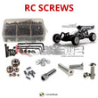 Representative image of an RCScrewZ stainless steel screw kit for Schumacher Cat SX2 #K101/K102; exact kit contents vary by RC model.