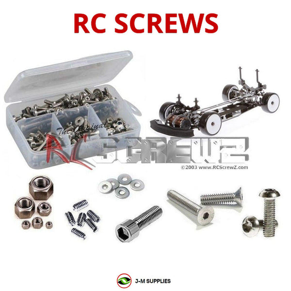 Representative image of an RCScrewZ stainless steel screw kit for Serpent 411 FF 2wd; exact kit contents vary by RC model.