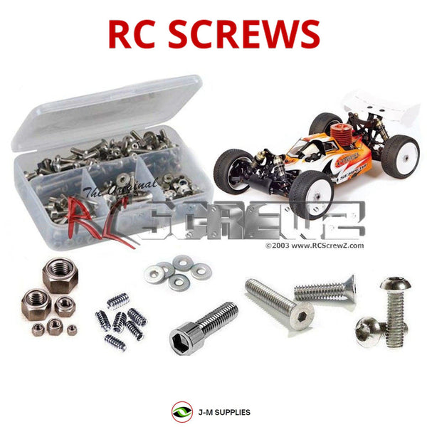 Representative image of an RCScrewZ stainless steel screw kit for Serpent Cobra 2.2 GP 4wd; exact kit contents vary by RC model.