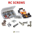 Representative image of an RCScrewZ stainless steel screw kit for Serpent F110 SF2 1/10 (#SER410061); exact kit contents vary by RC model.