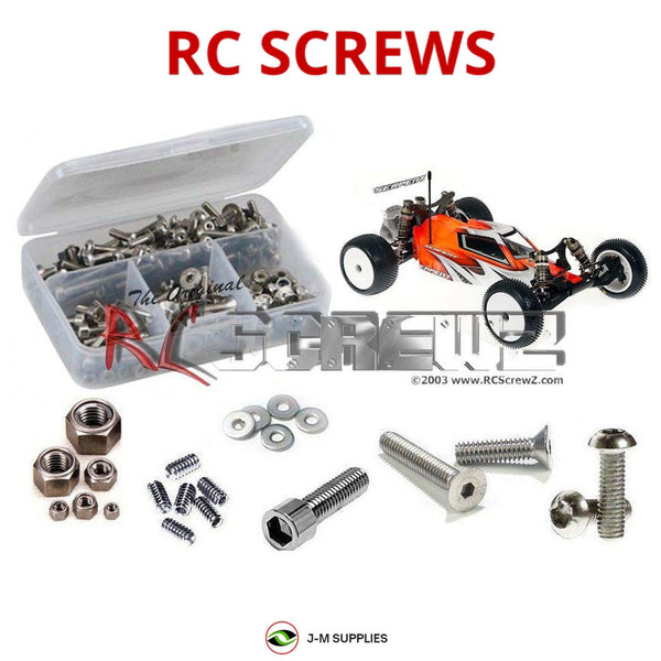 Representative image of an RCScrewZ stainless steel screw kit for Serpent Spyder SRX2 2wd RM; exact kit contents vary by RC model.