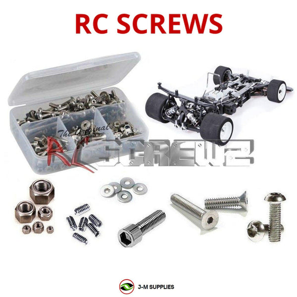 Representative image of an RCScrewZ stainless steel screw kit for Serpent Viper 977 Evo 1/8th; exact kit contents vary by RC model.