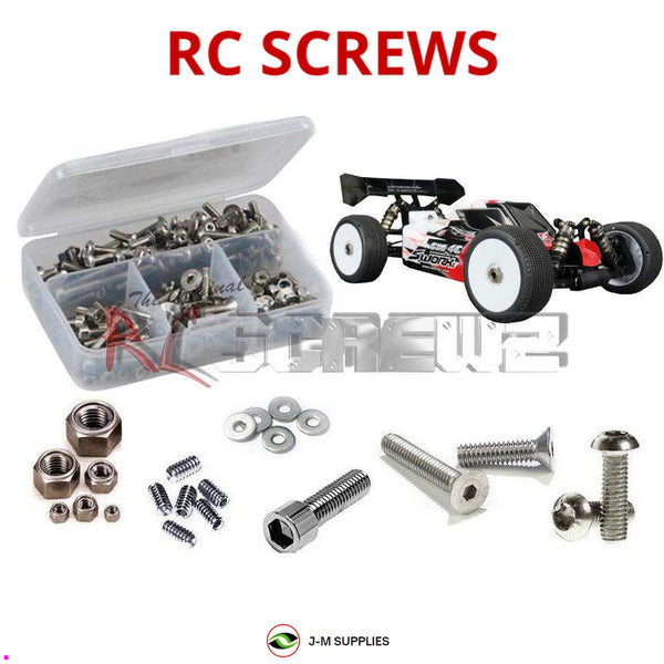 Representative image of an RCScrewZ stainless steel screw kit for SWORKz S35-4e 1/8 Buggy (#910036) - Electric Off-Road; exact kit contents vary by RC model.