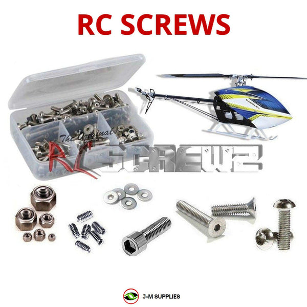 Representative image of an RCScrewZ stainless steel screw kit for Synergy E7 SE; exact kit contents vary by RC model.