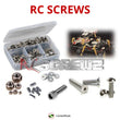 Representative image of an RCScrewZ stainless steel screw kit for Tamiya Super Shot 1/10 Electric 4WD Buggy (58054); exact kit contents vary by RC model.