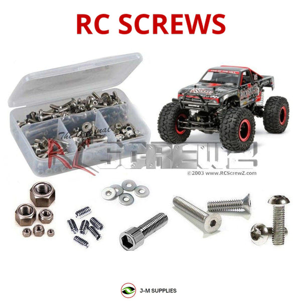 Representative image of an RCScrewZ stainless steel screw kit for Tamiya Rock Socker CR-01 1/10 Electric 4WD Rock Crawler (58592); exact kit contents vary by RC model.