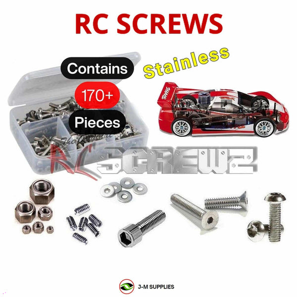 Representative image of an RCScrewZ stainless steel screw kit for Traxxas Nitro 4-Tec/Pro 1/10 Nitro 4WD TC (4810, 4804, 4801); exact kit contents vary by RC model.