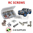 Representative image of an RCScrewZ stainless steel screw kit for Traxxas LaTrax SST 1/18 Electric 4WD Stadium Truck (76044); exact kit contents vary by RC model.
