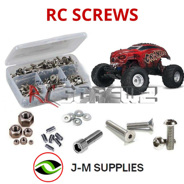 J-M SUPPLIES RC Parts Store - RCScrewZ Stainless Steel Screw Kit tra058 for Traxxas Craniac 1/10 Electric 2WD Monster Truck (#36094-1) | SET