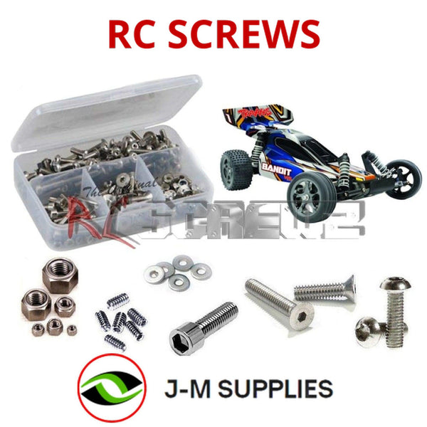 J-M SUPPLIES RC Parts Store - RCScrewZ Stainless Steel Screw Kit tra064 for Traxxas Bandit VXL TSM Ed. 24076-3 RC Car | UPG