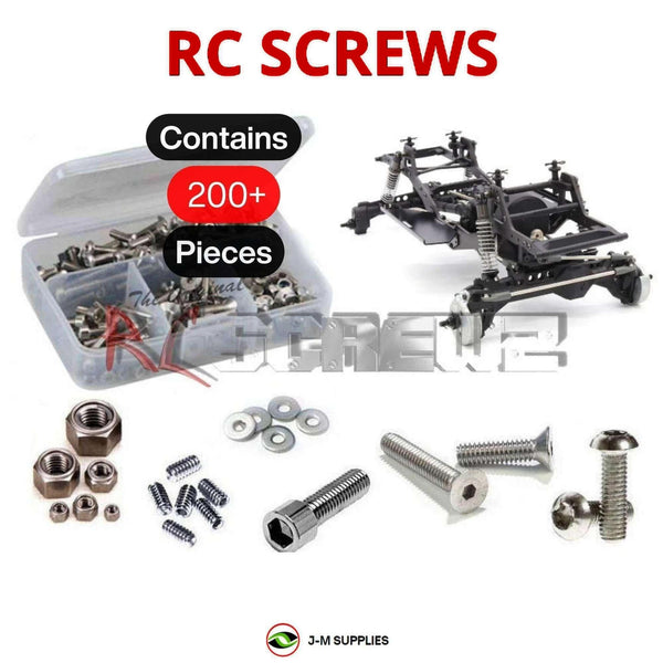 Representative image of an RCScrewZ stainless steel screw kit for Vanquish VRD Carbon Kit 1/10 Comp Crawler (VPS09015); exact kit contents vary by RC model.