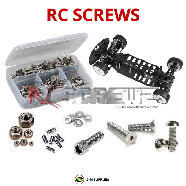 Representative image of an RCScrewZ stainless steel screw kit for Team XRAY T2 '06 #300006; exact kit contents vary by RC model.