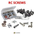 Representative image of an RCScrewZ stainless steel screw kit for Team XRAY T2R 1/10th #300101; exact kit contents vary by RC model.