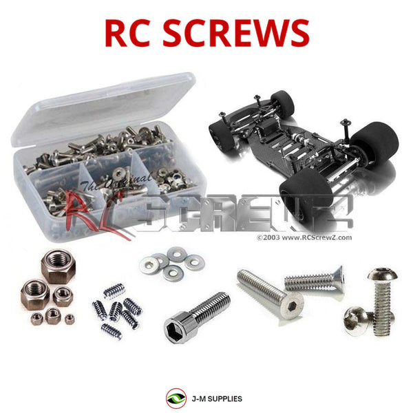 Representative image of an RCScrewZ stainless steel screw kit for Team XRAY N18 MT #380840; exact kit contents vary by RC model.