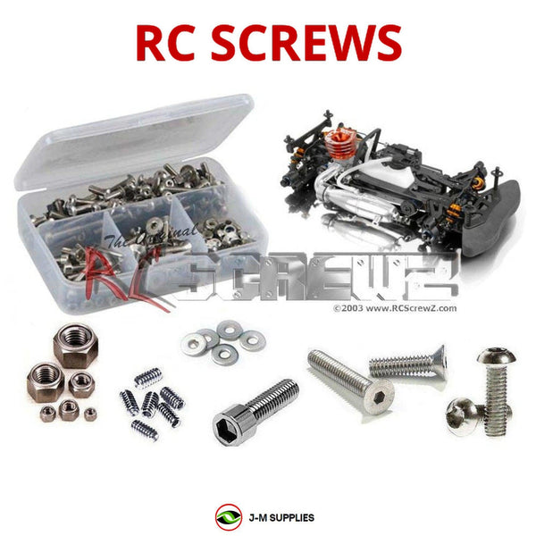 Representative image of an RCScrewZ stainless steel screw kit for Team XRAY T3 2012 #300018; exact kit contents vary by RC model.