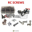 Representative image of an RCScrewZ stainless steel screw kit for Team XRAY 808e 1/8th #350150; exact kit contents vary by RC model.