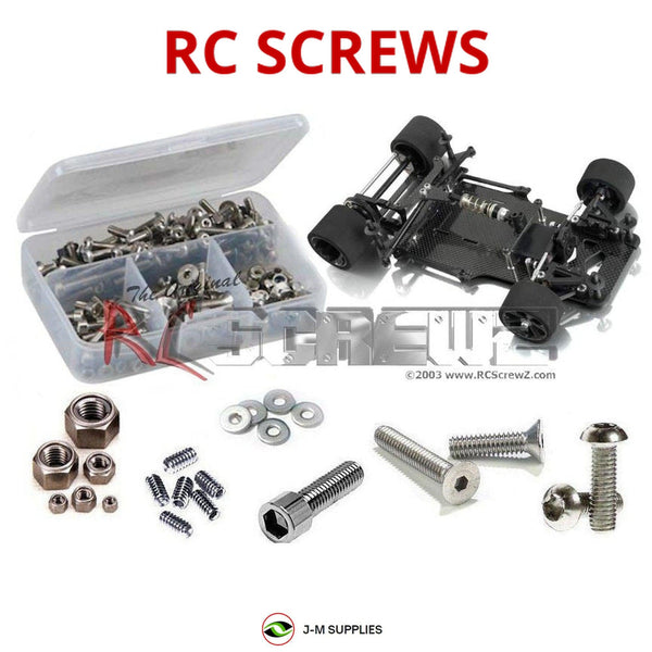 Representative image of an RCScrewZ stainless steel screw kit for Team XRAY X12 2014 #370003; exact kit contents vary by RC model.