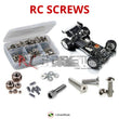 Representative image of an RCScrewZ stainless steel screw kit for XRAY XB4 2017 1/10 4WD Buggy (#360004); exact kit contents vary by RC model.