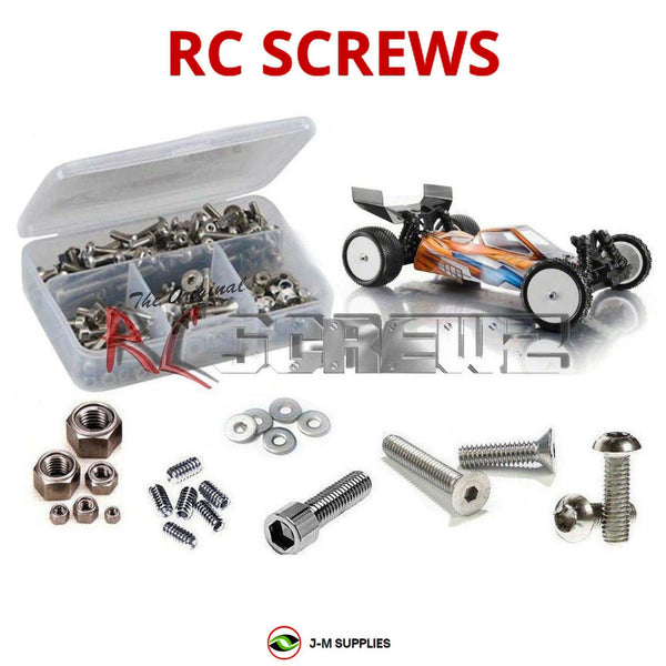 Representative image of an RCScrewZ stainless steel screw kit for Team XRAY XB4 2015 #360002; exact kit contents vary by RC model.
