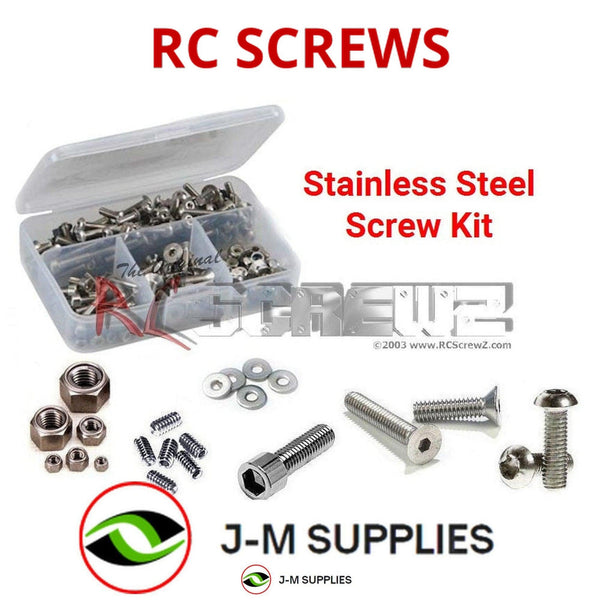 Representative image of an RCScrewZ stainless steel screw kit for Team XRAY T4 2020 #300027; exact kit contents vary by RC model.