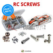 Representative image of an RCScrewZ stainless steel screw kit for Team XRAY T4 2021 #300028/30; exact kit contents vary by RC model.