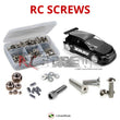Representative image of an RCScrewZ stainless steel screw kit for Team XRAY T4F 1/10th #300200; exact kit contents vary by RC model.
