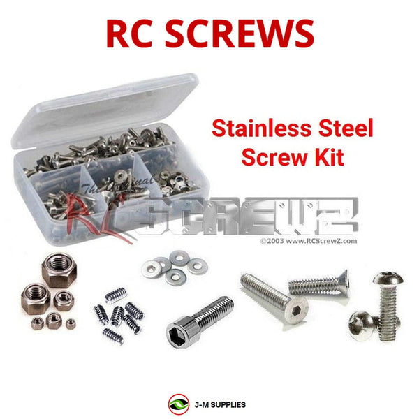 Representative image of an RCScrewZ stainless steel screw kit for Team XRAY NT1 2010/WC #330003/04; exact kit contents vary by RC model.