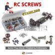 Representative image of an RCScrewZ stainless steel screw kit for Schumacher Mi3 1/10th (#K073); exact kit contents vary by RC model.