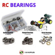 J-M SUPPLIES - RCScrewZ Metal Shielded Bearing Kit los014b for Losi XX-4/Worlds Ed RC Car | UPG -