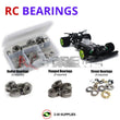 J-M SUPPLIES - RCScrewZ Metal Shielded Bearing Kit ser007b for Serpent Vector 1/8th Nitro 4WD RC Car (909010) | RCX -